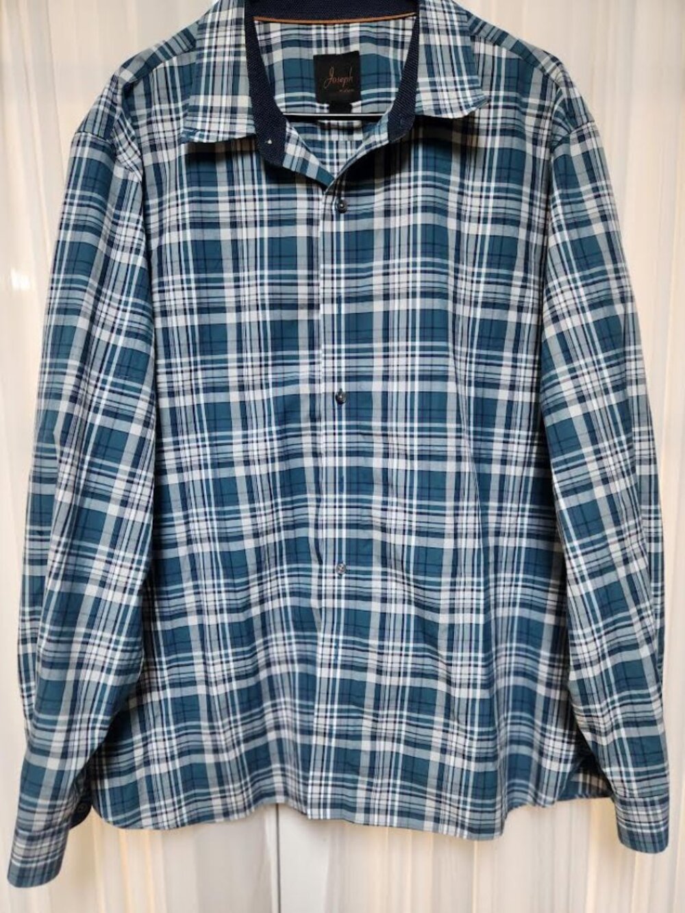 Joseph A. Banks Men's Long Sleeve Plaid Shirt Size XL